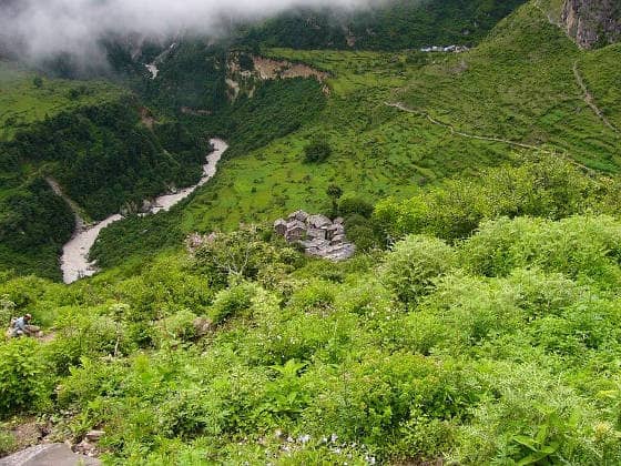 Aerial view of Bundi (Budhi)