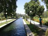 Verinag spring flows through the Verinag garden, Kashmir
