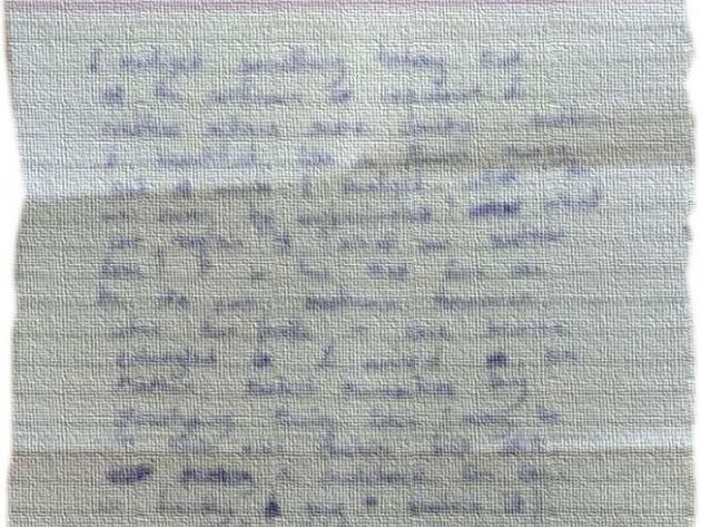 A letter unsent